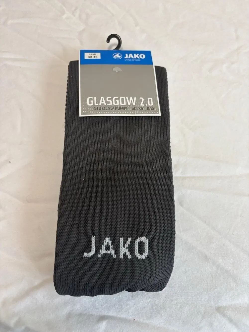 NWT Jako Unisex Socks Gray Training Athletic Soccer Blokecore mens size 10-12